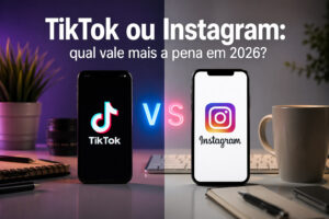 TikTok ou Instagram em 2026 comparação entre plataformas para crescimento nas redes sociais com destaque para aplicativos em smartphones